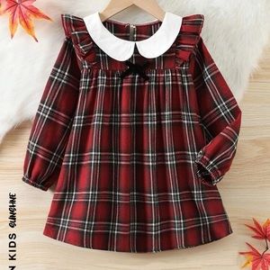 Girls Tartan Dress | perfect for holidays!